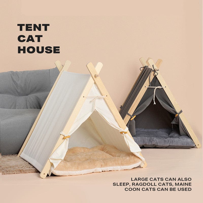 Big Bedding Australia Cat Bed Pets Teepee Dogs Tent Removable and Washable Cats Tents Dog Cat Bed With Cushion