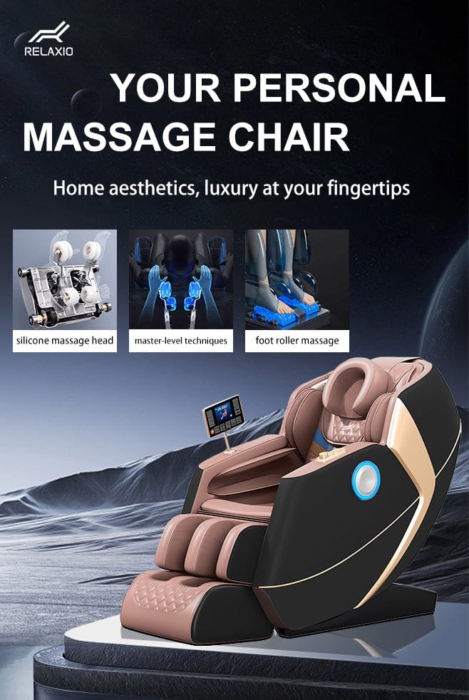 Big Bedding Australia Massage Chair Recliner Full Body Zero Gravity Electrical Massage Chair - Gray