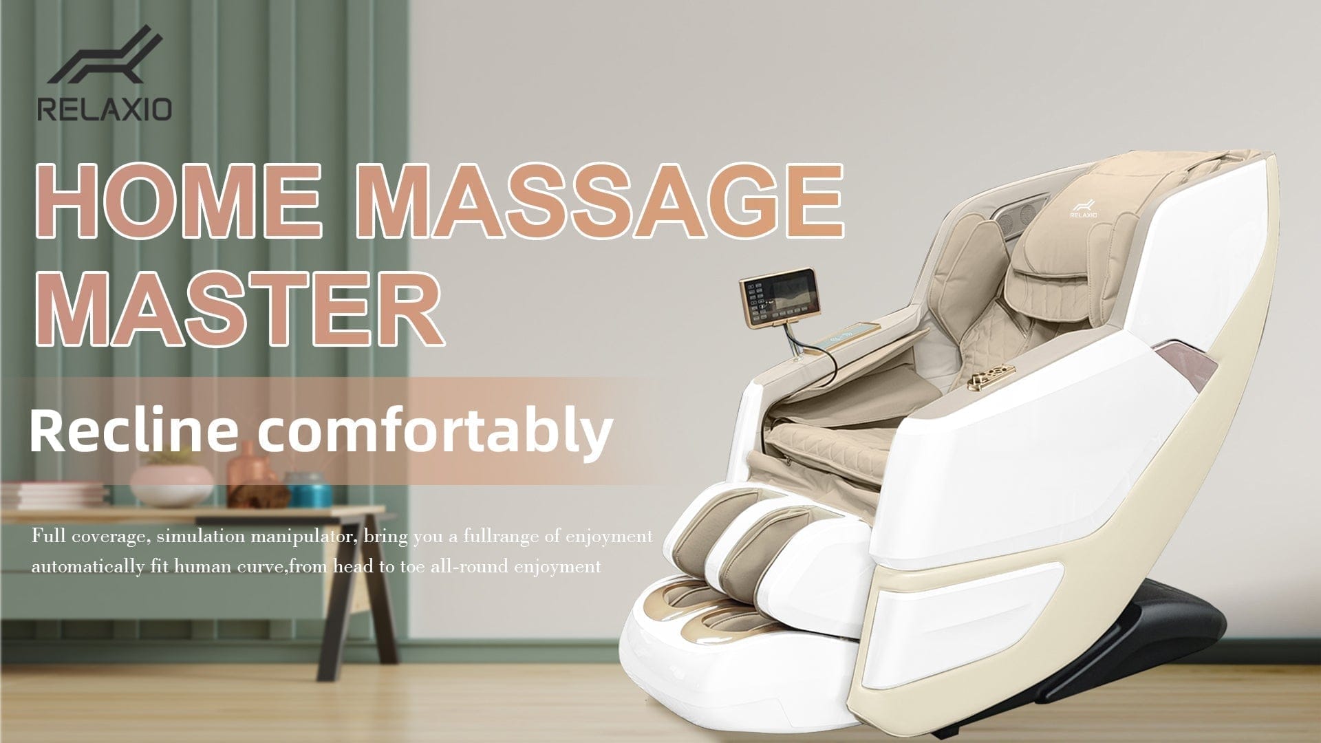 Big Bedding Australia Massage Chair Recliner Full Body Zero Gravity Electrical Massage Chair - White