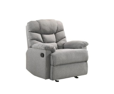 Big Bedding Australia Accent Chair Rocking Recliner Chair Swing Glider Light Grey Fabric