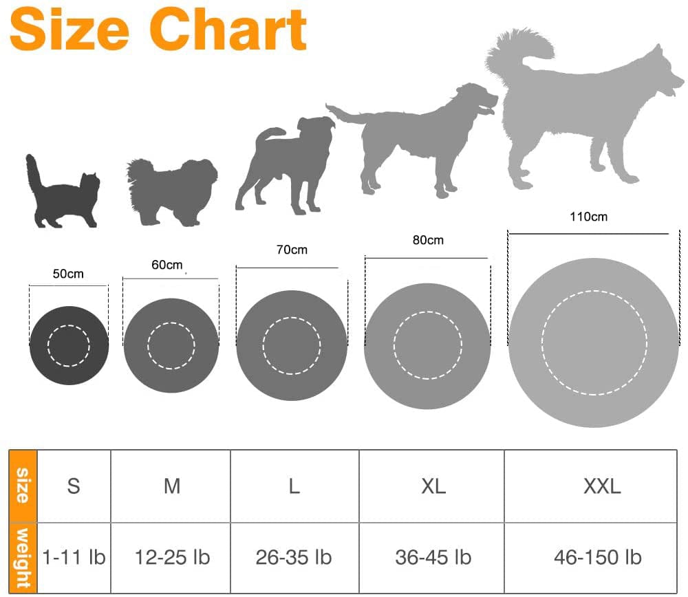 Big Bedding Australia Cat Bed Soft Dog Bed Round Washable Plush Pet Kennel Cat Bed Mat Sofa Medium 60cm