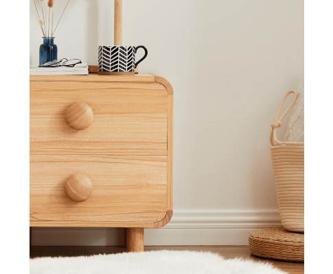 Big Bedding Australia Bedside Table Spencer Natural Bedside Table