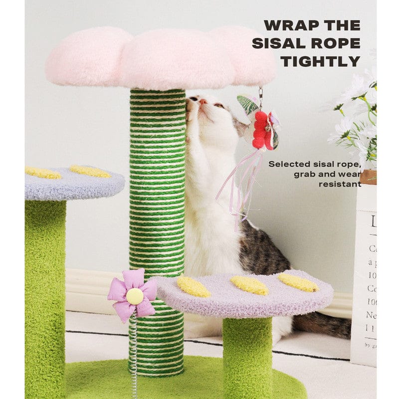 Big Bedding Australia Cat Tower Tulip Cat Tree Tower Scratching Post Scratcher Kitten Play Condo House