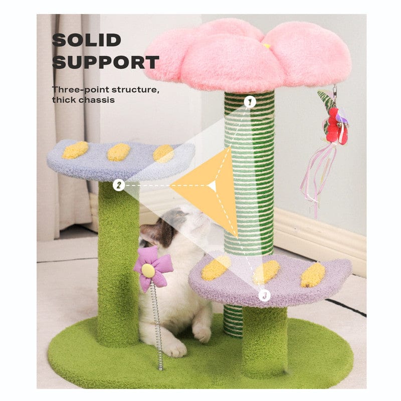 Big Bedding Australia Cat Tower Tulip Cat Tree Tower Scratching Post Scratcher Kitten Play Condo House