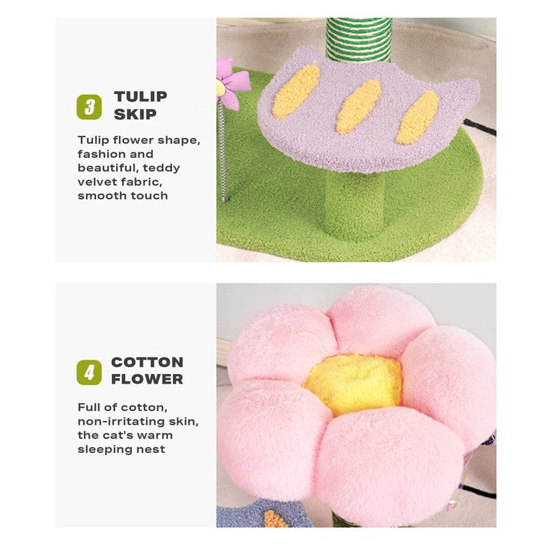 Big Bedding Australia Cat Tower Tulip Cat Tree Tower Scratching Post Scratcher Kitten Play Condo House