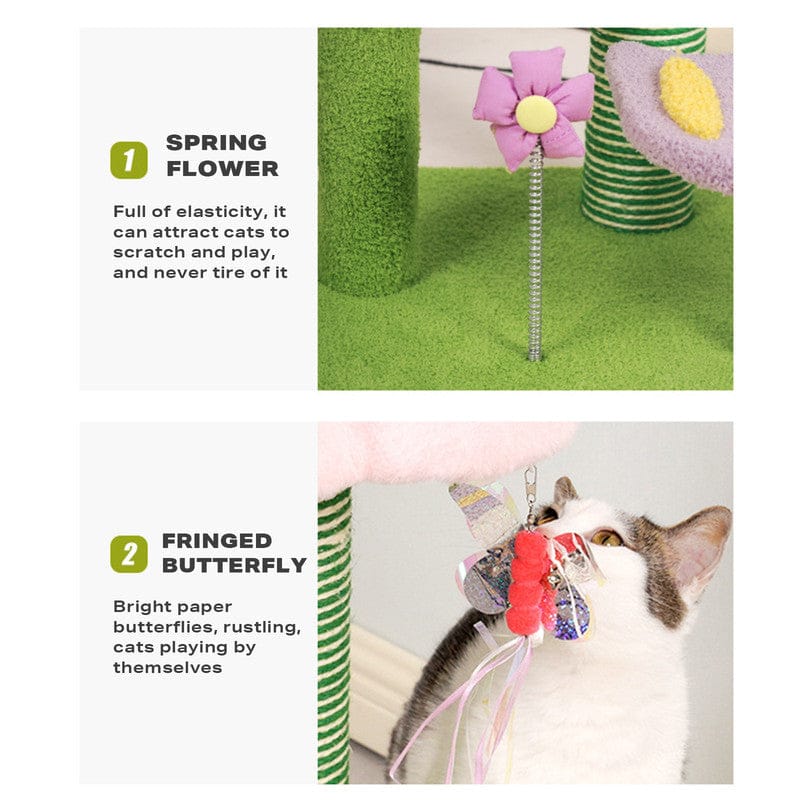 Big Bedding Australia Cat Tower Tulip Cat Tree Tower Scratching Post Scratcher Kitten Play Condo House