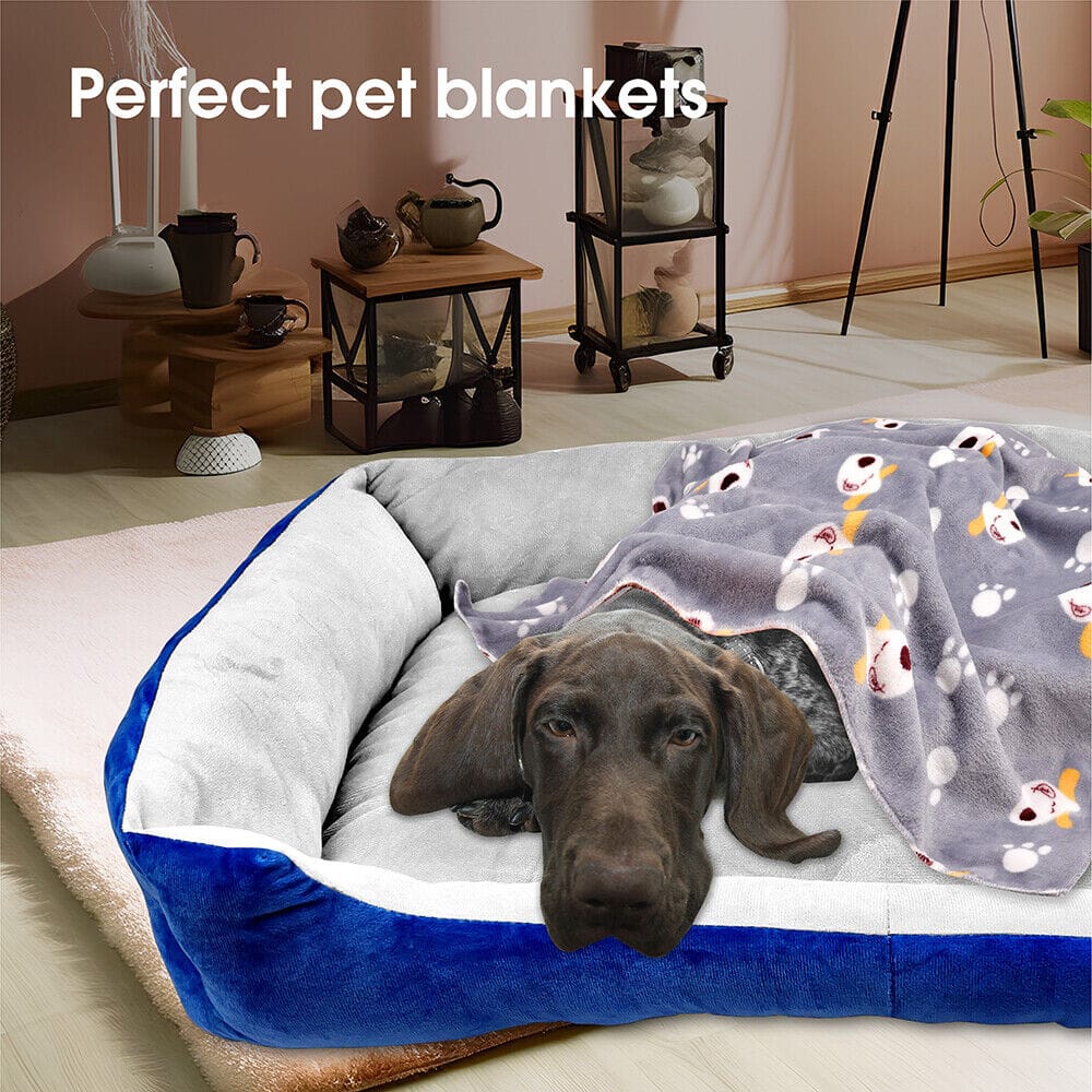 Big Bedding Australia Cat Bed Vaka Navy Dog Bed Pet Cat Calming Floor Mat Sleeping Cave Washable Extra Large 29702