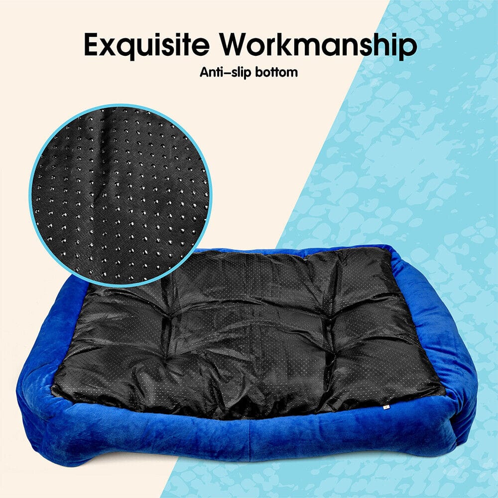Big Bedding Australia Cat Bed Vaka Navy Dog Bed Pet Cat Calming Floor Mat Sleeping Cave Washable Extra Large 29703