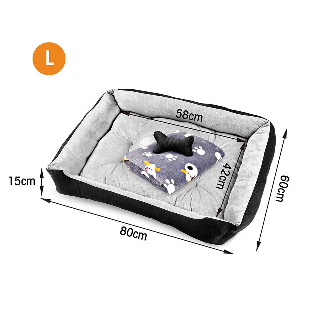 Big Bedding Australia Cat Bed Vaka Navy Dog Bed Pet Cat Calming Floor Mat Sleeping Cave Washable Extra Large 29704