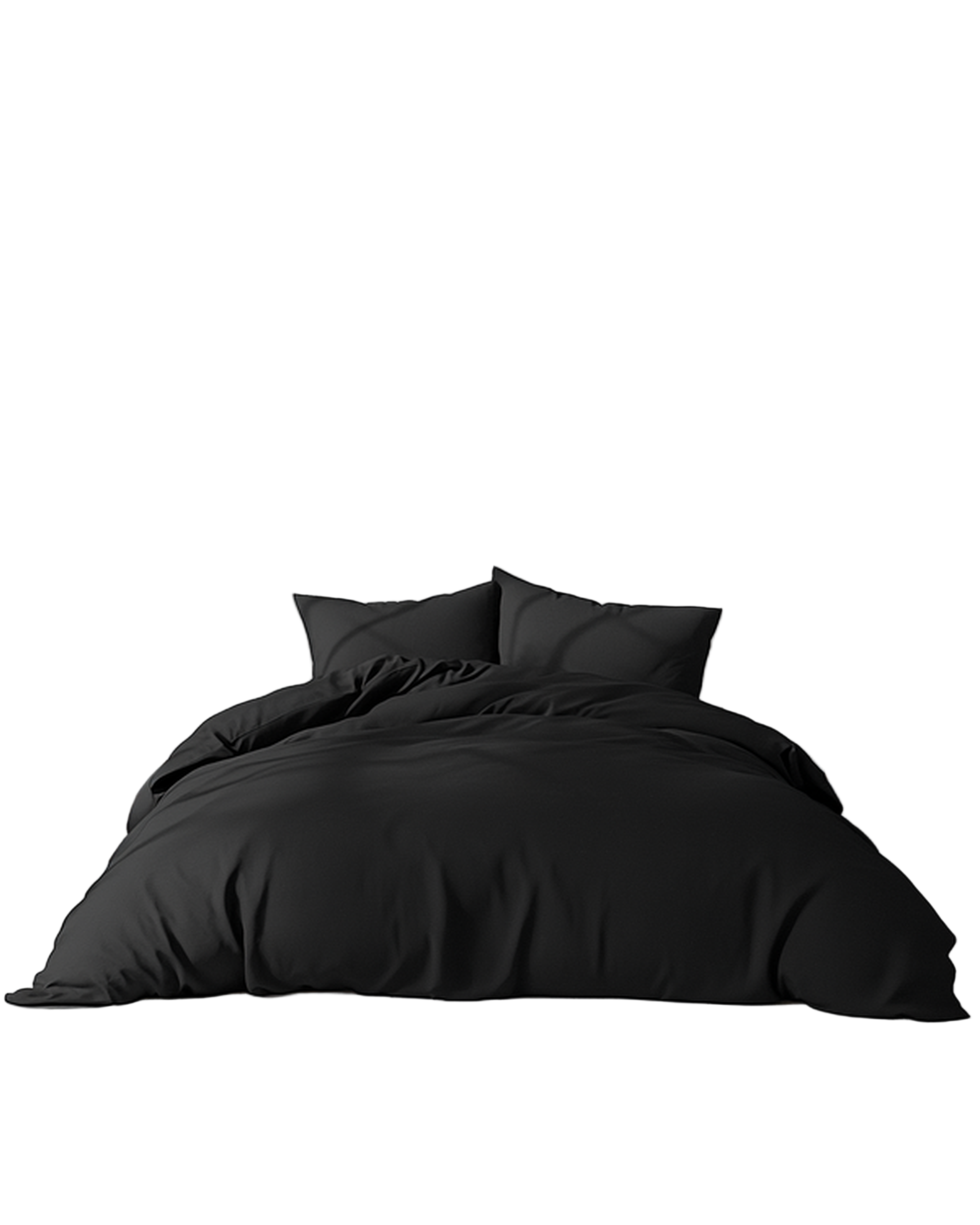 Amsons Quilt Cover Set with Extra Standard Pillow Covers - Black Amsons