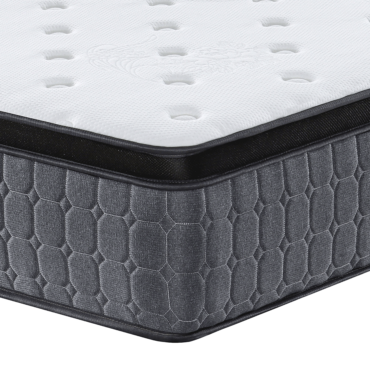 Mattress Queen Euro Top Pocket Spring Motion Isolation - 33CM THICK Palermo