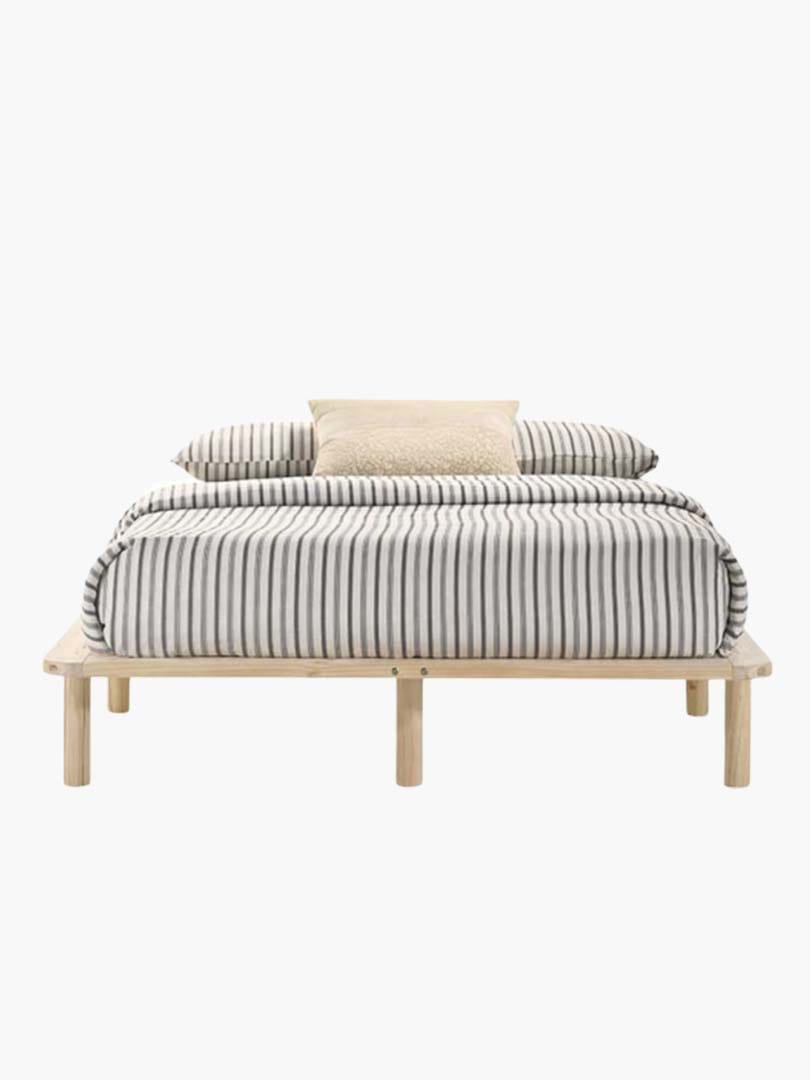 Natural Solid Wood Bed Base Big Bedding Australia