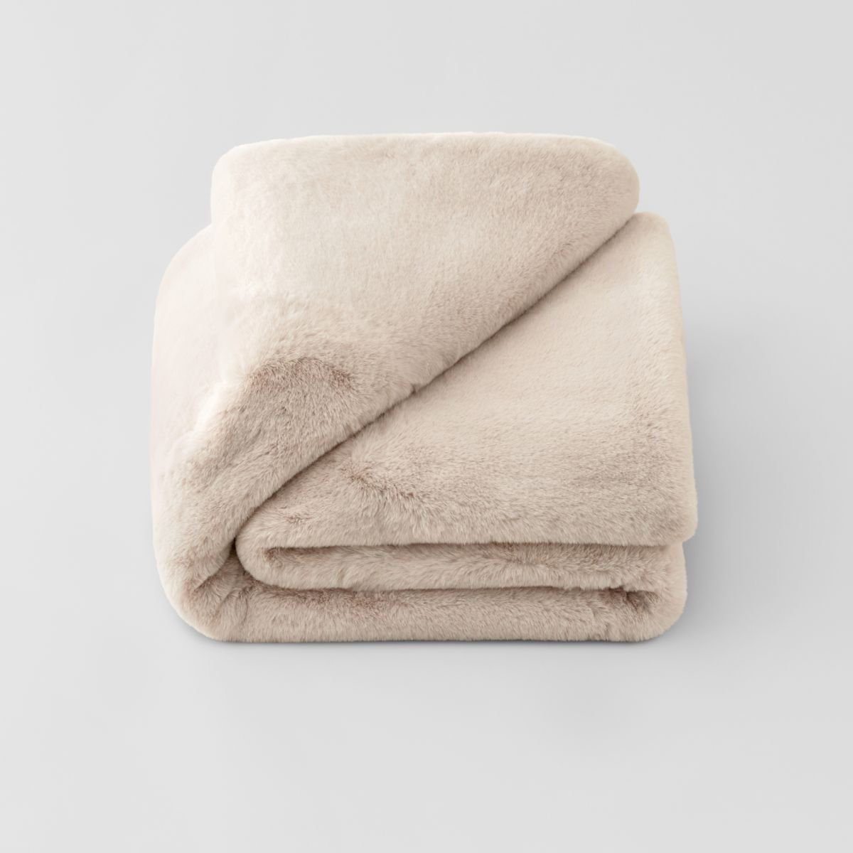 Sheridan Carlson Luxuriously Soft Plush Blanket - Bone