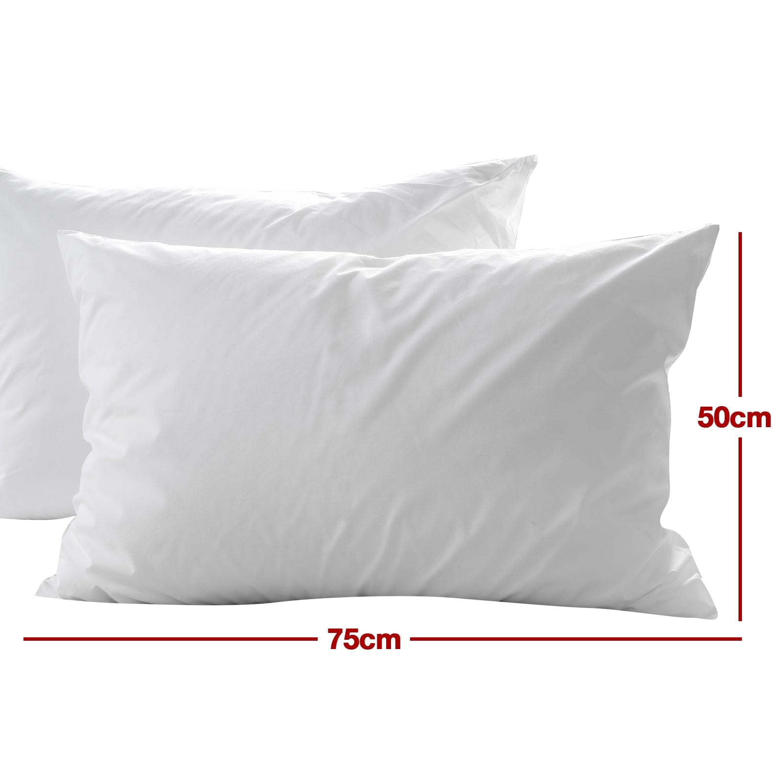 Casa Decor Pillows/Cushions Casa Decor 50% Duck Feather 50% Down Pillow Cotton Cover 1000GSM Single Pack
