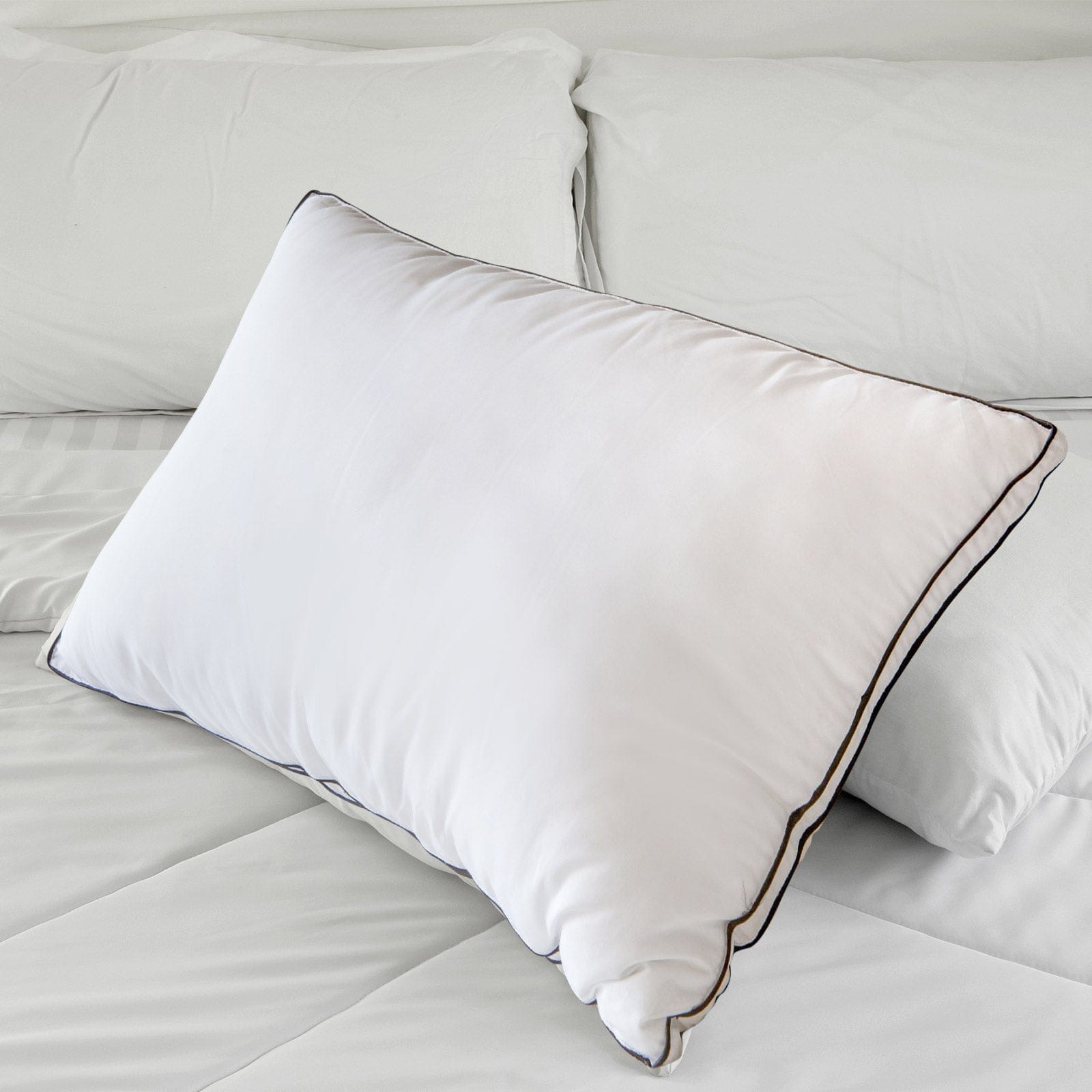 Casa Decor Pillows/Cushions Casa Decor Silk Blend Pillow Hypoallergenic Gusset Twin Pack