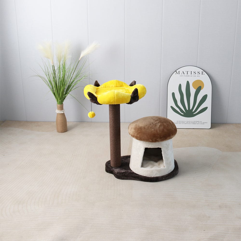 Catio Cat Tower CATIO Cat House With Enchanted Flower Cat Scratching Tree