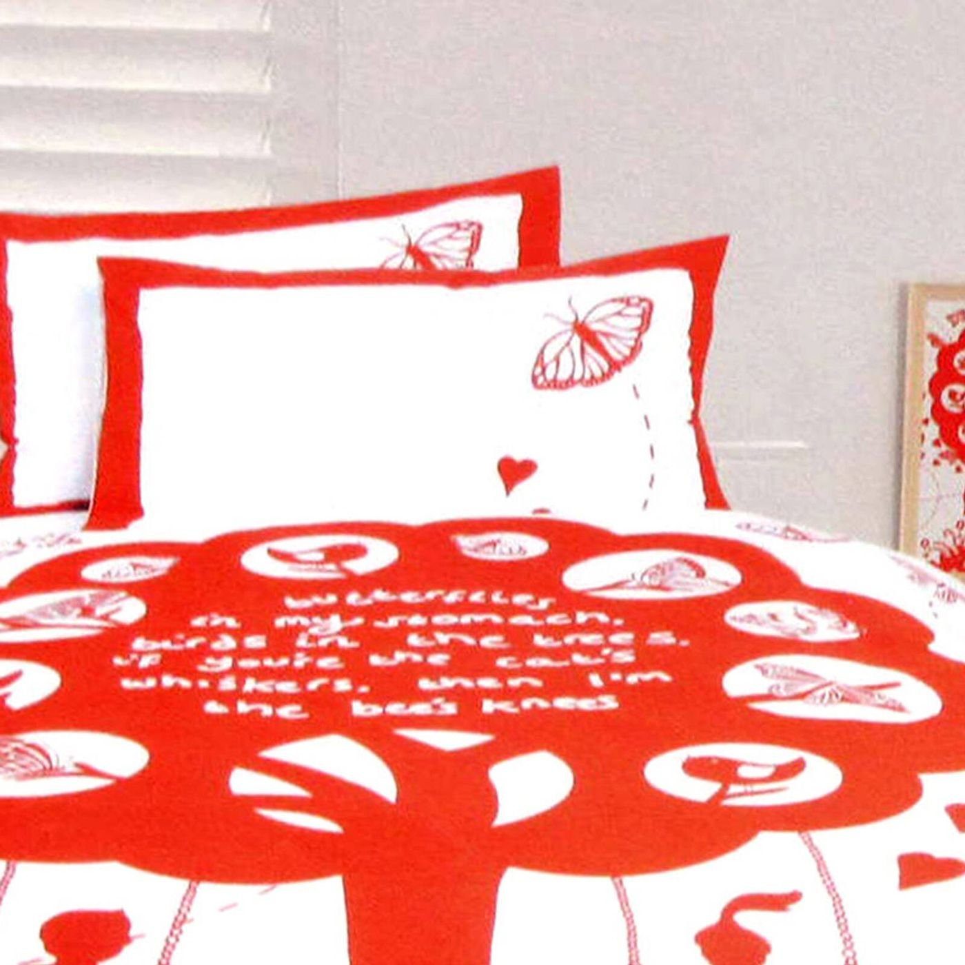 Happy Kids The Bees Knees Red Quilt Cover Set