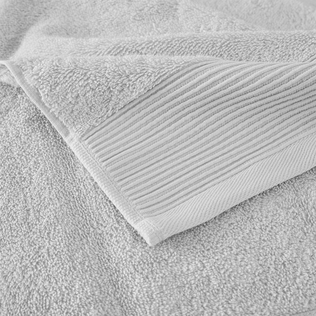 Cloud Linen Bathroom Towel Sets Retreat Cotton Tencel Antimicrobial 6 Piece Towel Set  Grey