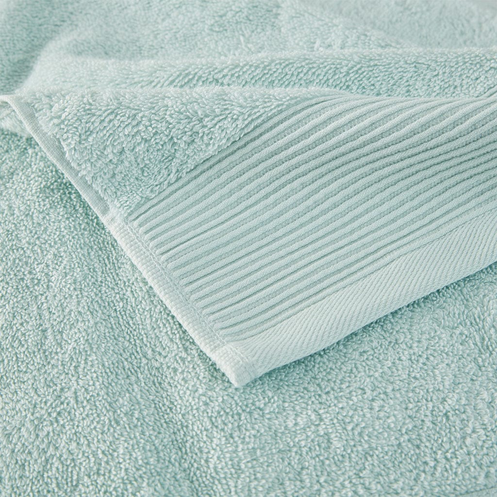 Cloud Linen Bathroom Towel Sets Retreat Cotton Tencel Antimicrobial 6 Piece Towel Set Seafoam