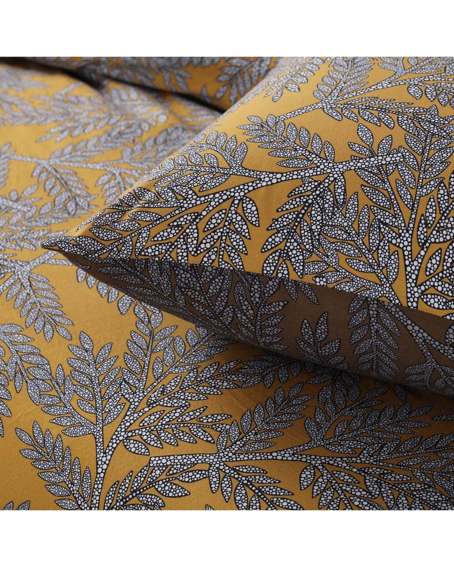 Accessorize Clove Printed Washed Cotton Quilt Cover Set Accessorize