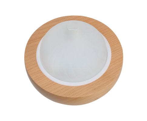 Devanti Diffuser Aroma Aromatherapy Diffuser LED Oil Ultrasonic Air Humidifier Glass Wood