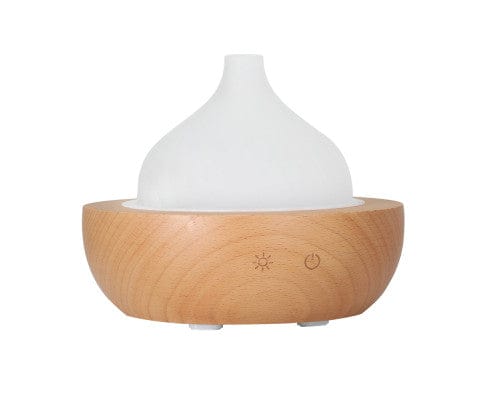 Devanti Diffuser Aroma Aromatherapy Diffuser LED Oil Ultrasonic Air Humidifier Glass Wood