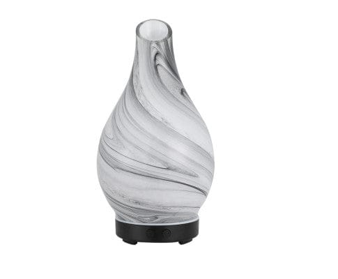 Devanti Diffuser Aromatherapy Aroma Diffuser Essential Oil Humidifier LED Glass Marble