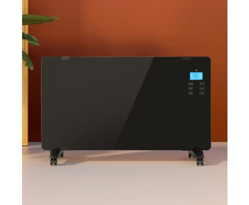 Devanti Heater Electric Convection Heater Black 2000W