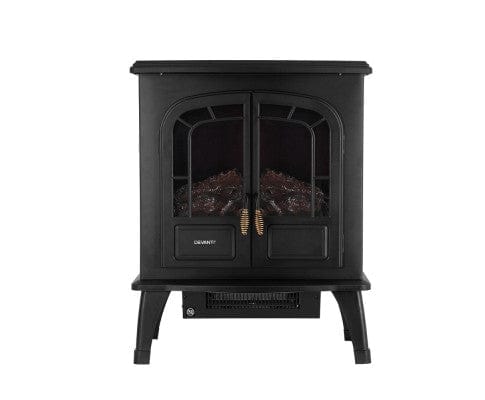 Devanti Heater Electric Fireplace Fire Heaters 2000W