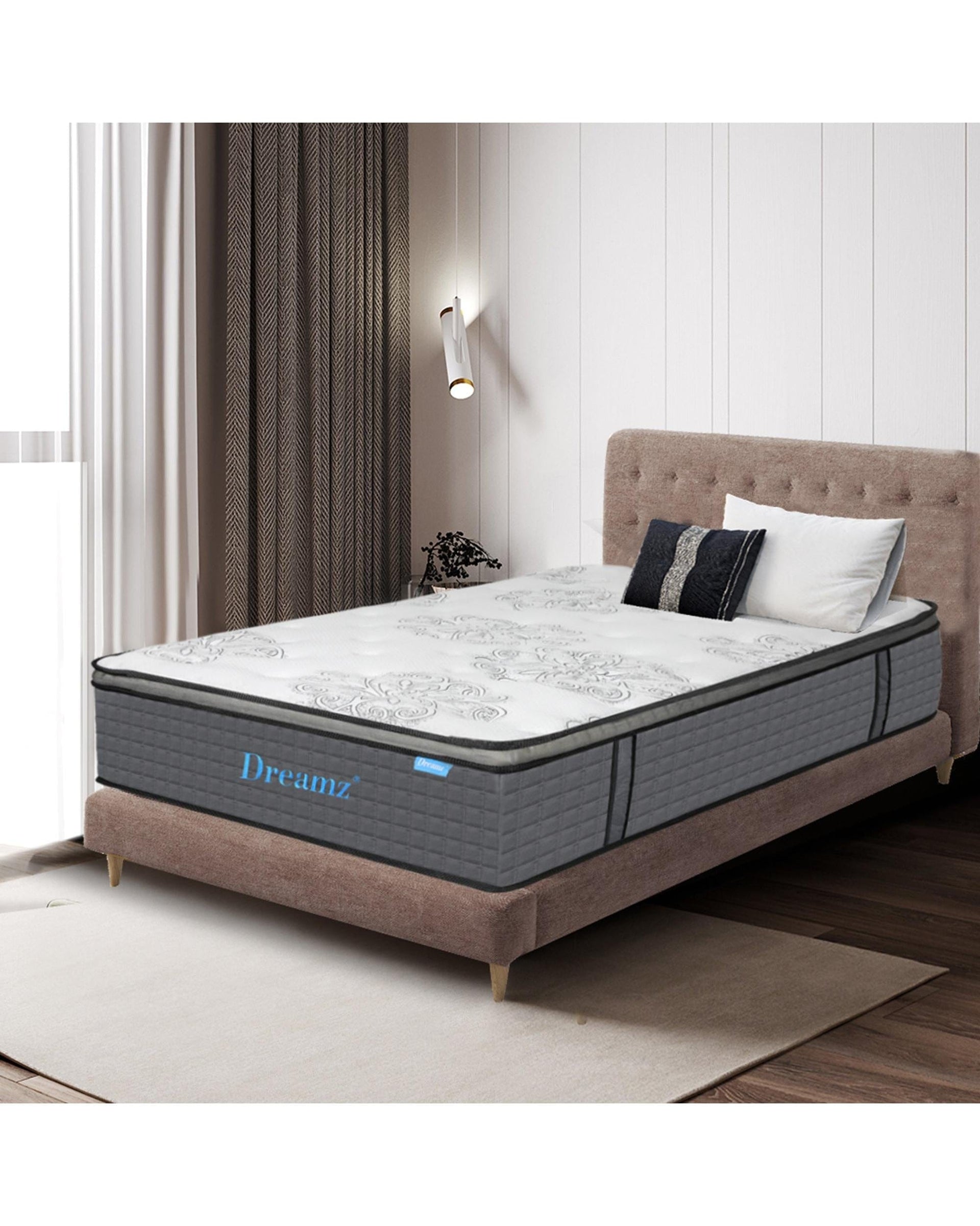 Dreamz Mattresses 35CM Thickness Euro Top Egg Crate Foam Mattress in King Single Size