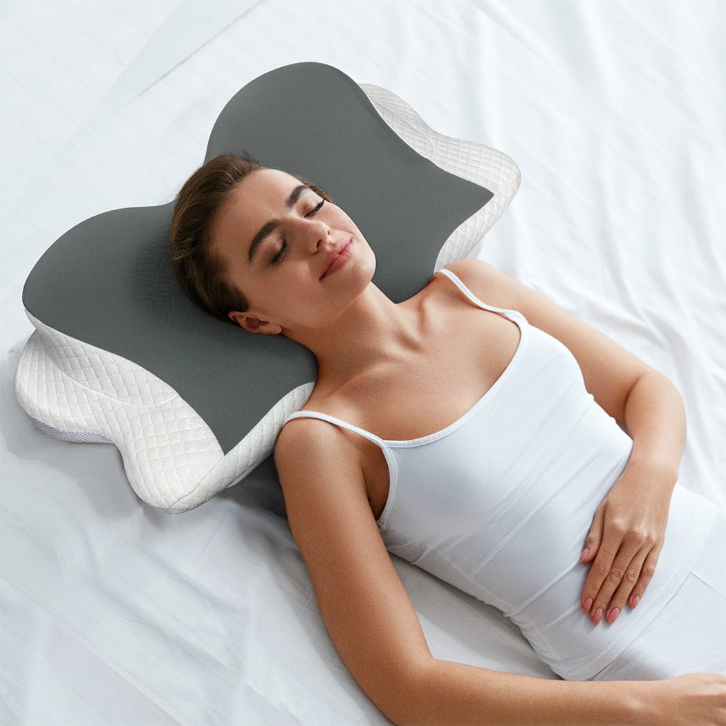 Dreamz Pillows/Cushions Cervical Neck Pillow Ergonomic Memory Foam