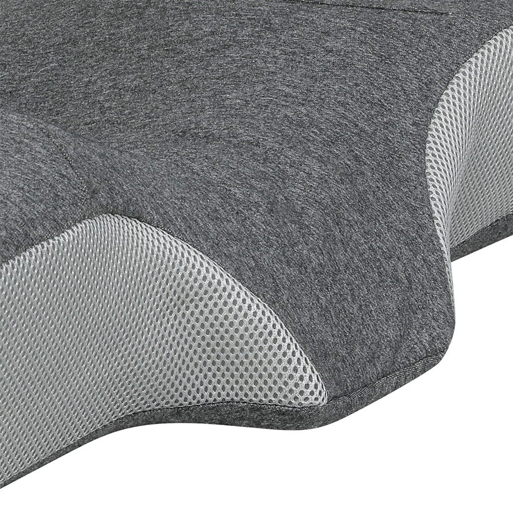 Dreamz Pillows/Cushions Memory Foam Pillow Pillowcase Supprt Grey Rebound