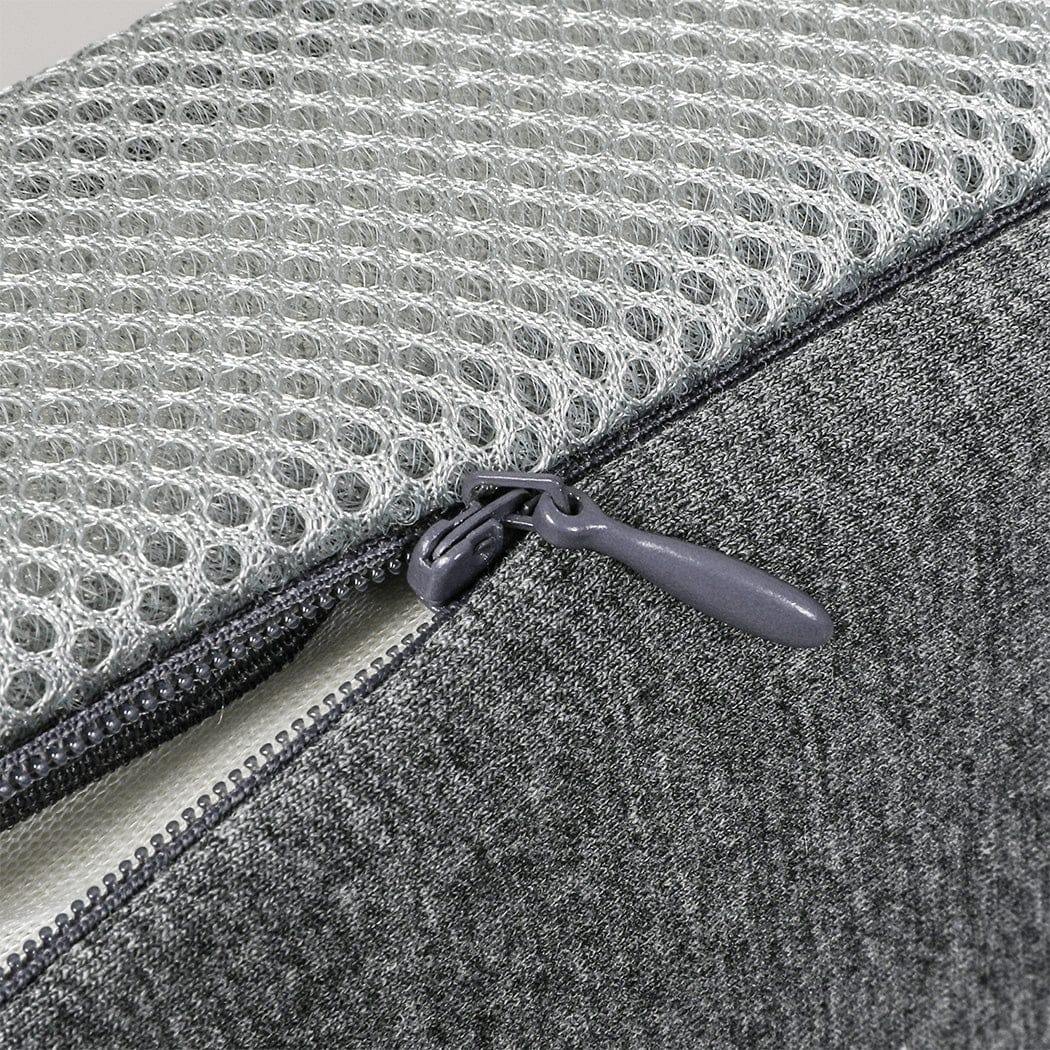 Dreamz Pillows/Cushions Memory Foam Pillow Pillowcase Supprt Grey Rebound