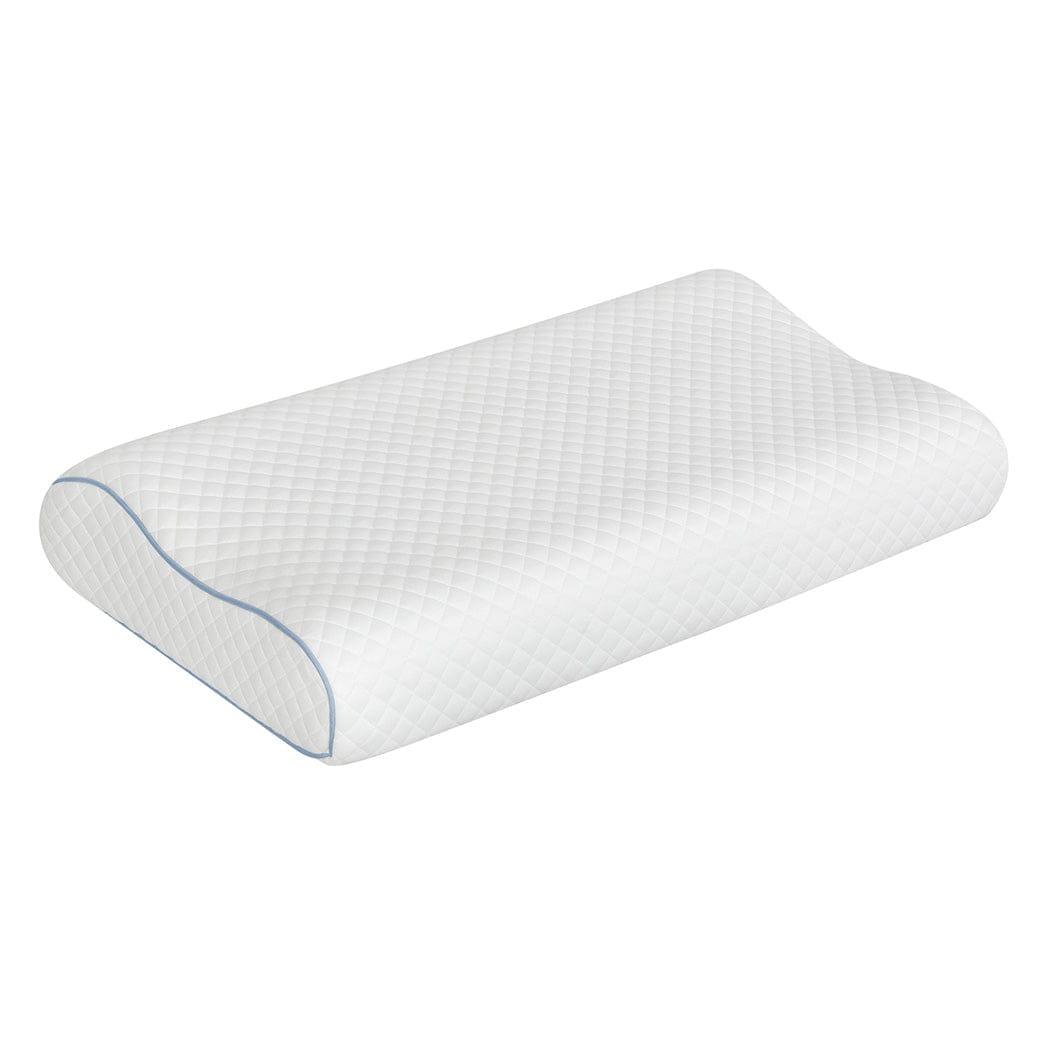 Dreamz Pillows/Cushions Memory Pillow Supprt Shoulder Foam White Pillowcase