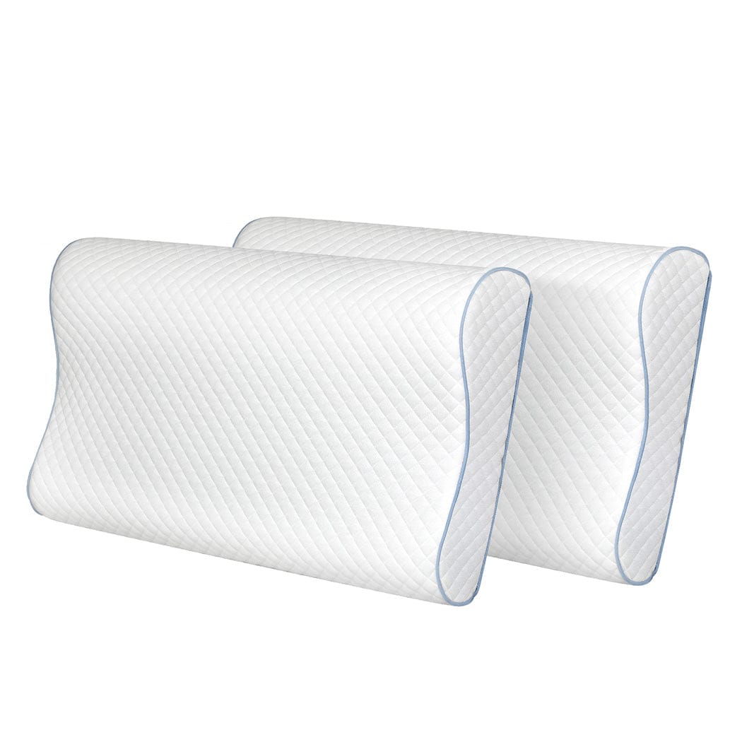 Dreamz Pillows/Cushions Memory Pillow Supprt Shoulder Foam White Pillowcase