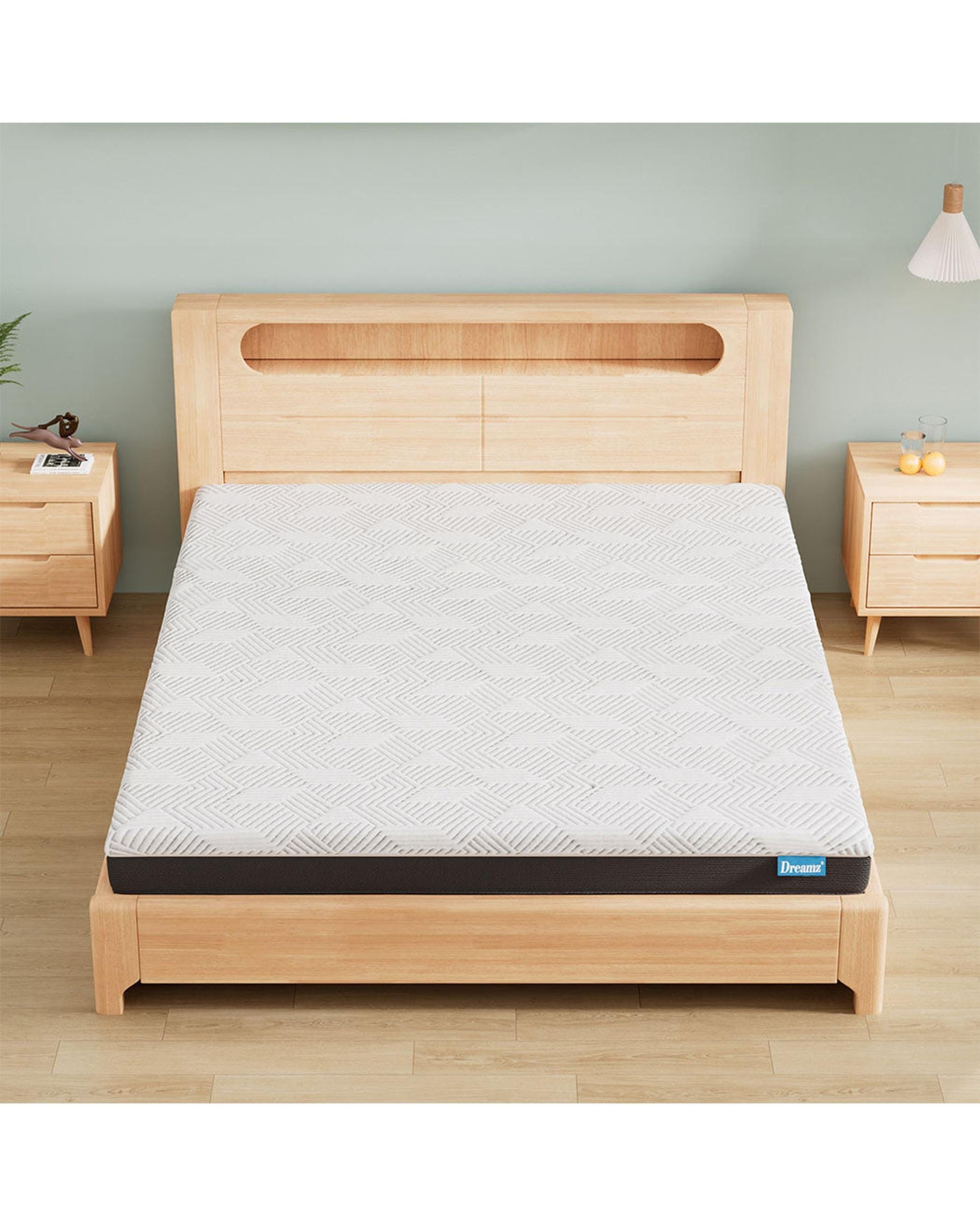Dreamz Mattresses SLIM Mattress Gel Memory Foam Cooling Breathable 15cm Medium Firm