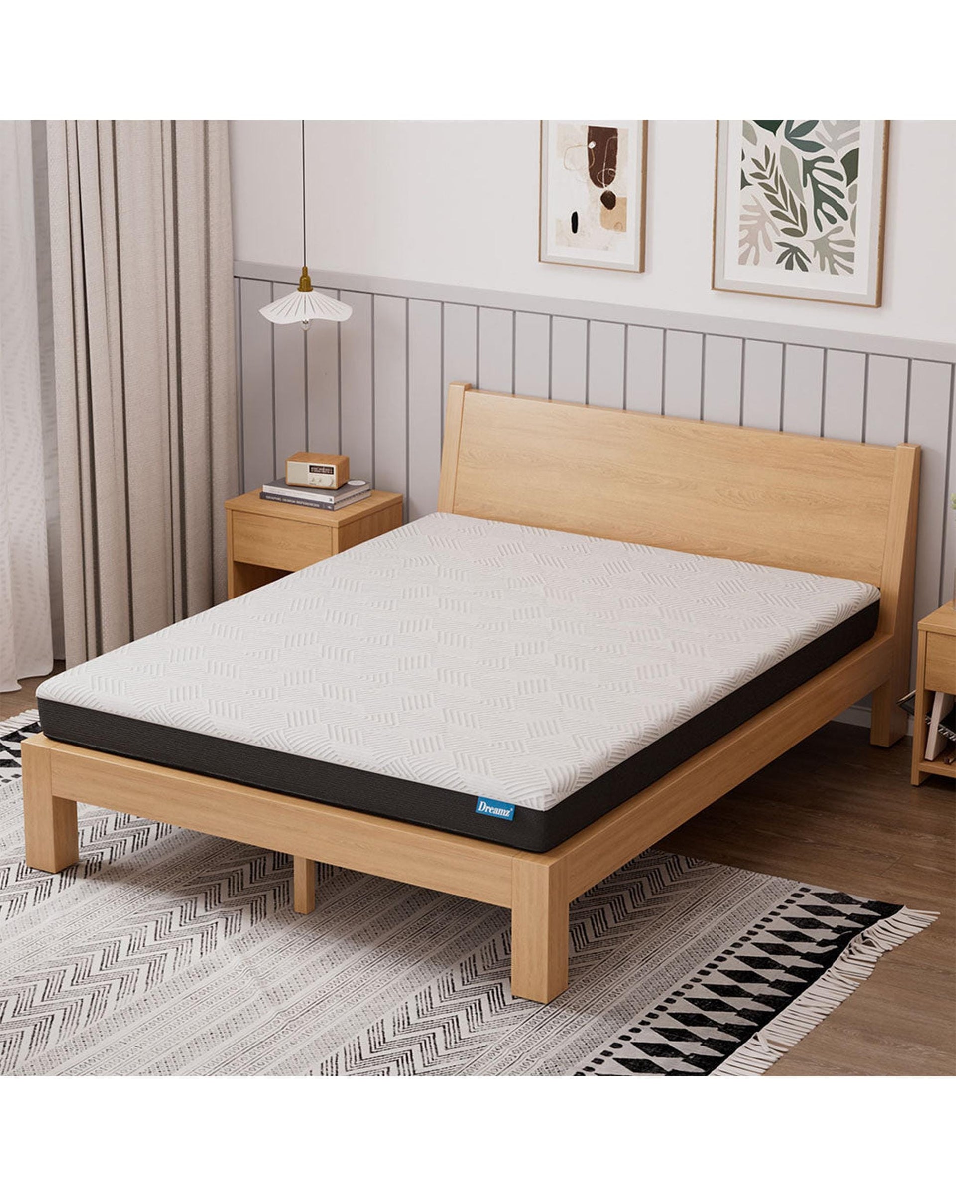Dreamz Mattresses SLIM Mattress Gel Memory Foam Cooling Breathable 15cm Medium Firm
