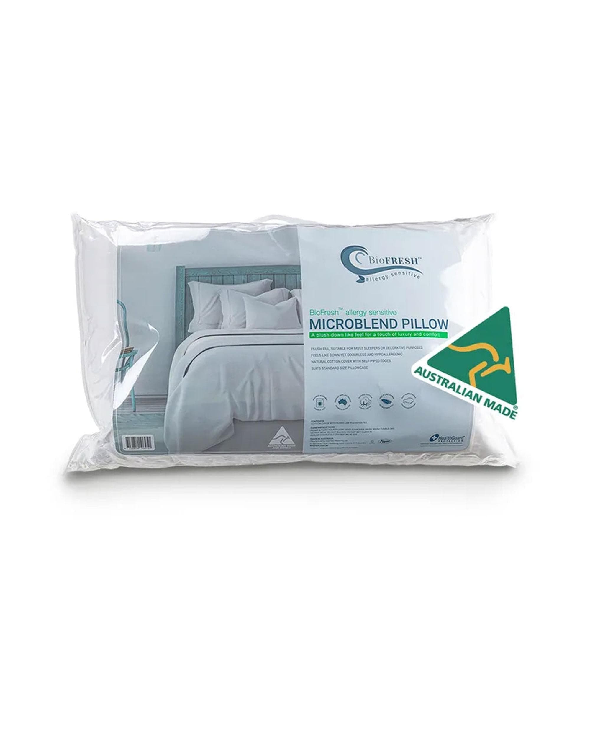 Easyrest Pillows/Cushions Easyrest BioFresh Allergy Sensitive Microblend Standard Pillow 48 x 73 cm
