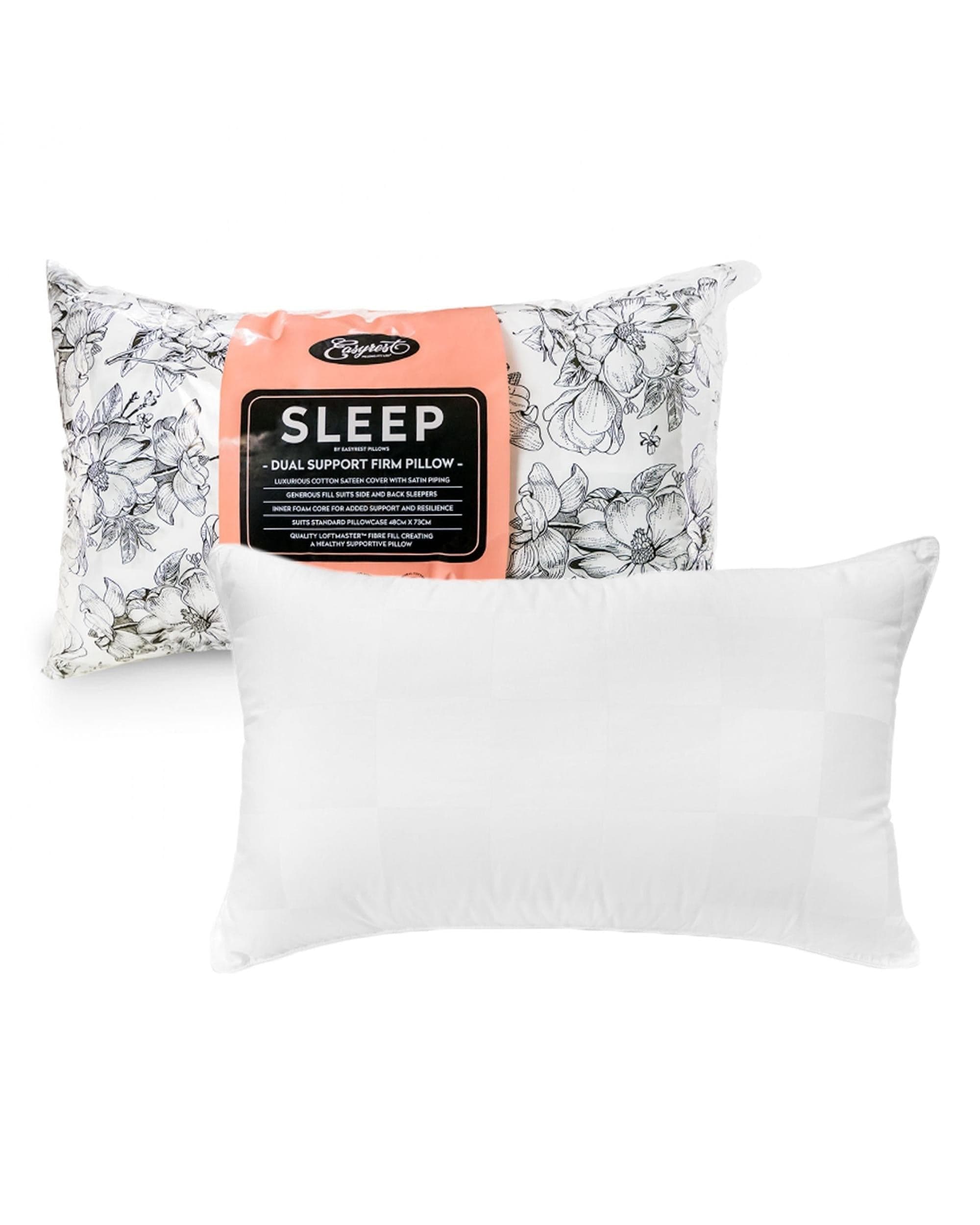 Easyrest Pillows/Cushions Easyrest Sleep Dual Support Firm Standard Pillow Suits Side Sleeper