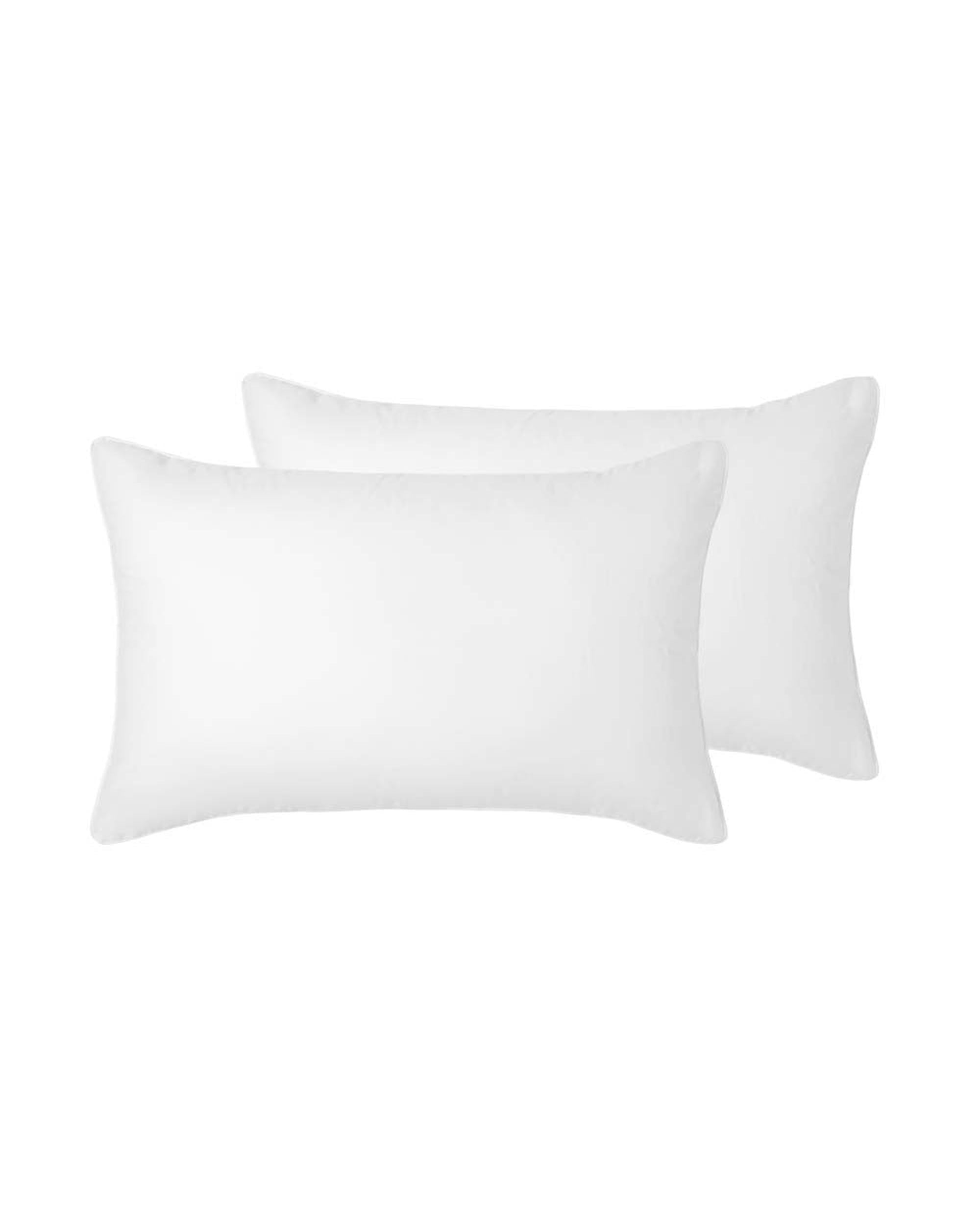 Accessorize Hotel Deluxe Cotton Piped Pillowcase  - WHITE Accessorize
