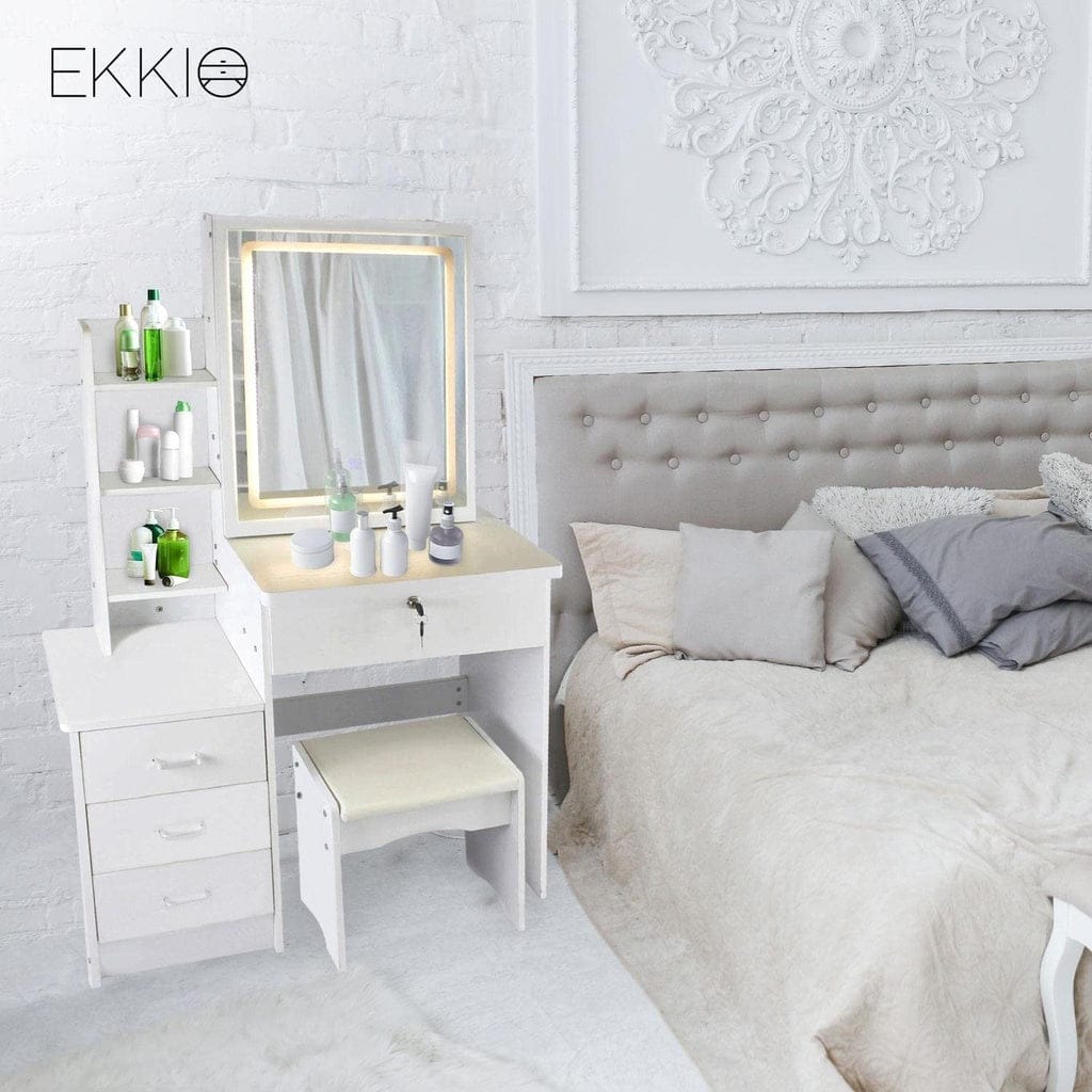 EKKIO Mirror Dressing Table White LED Mirror