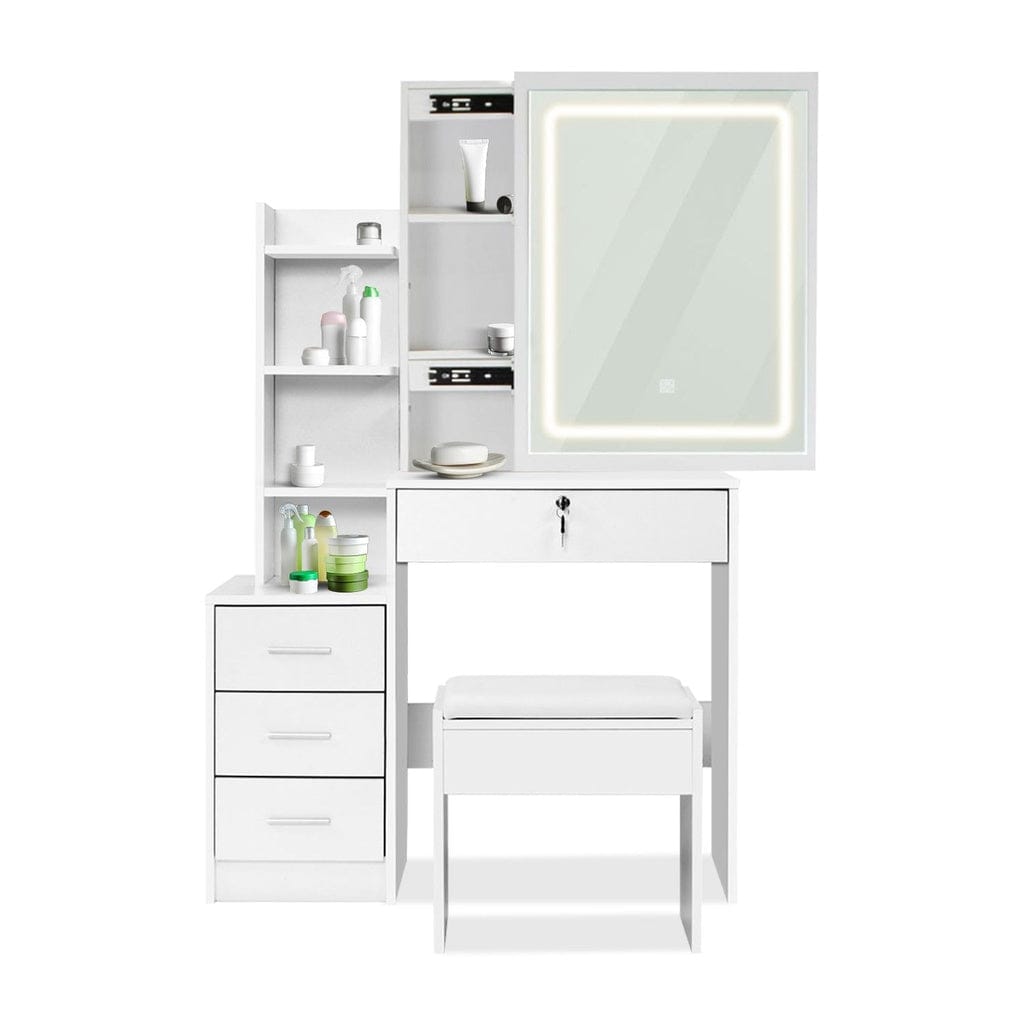 EKKIO Mirror Dressing Table White LED Mirror