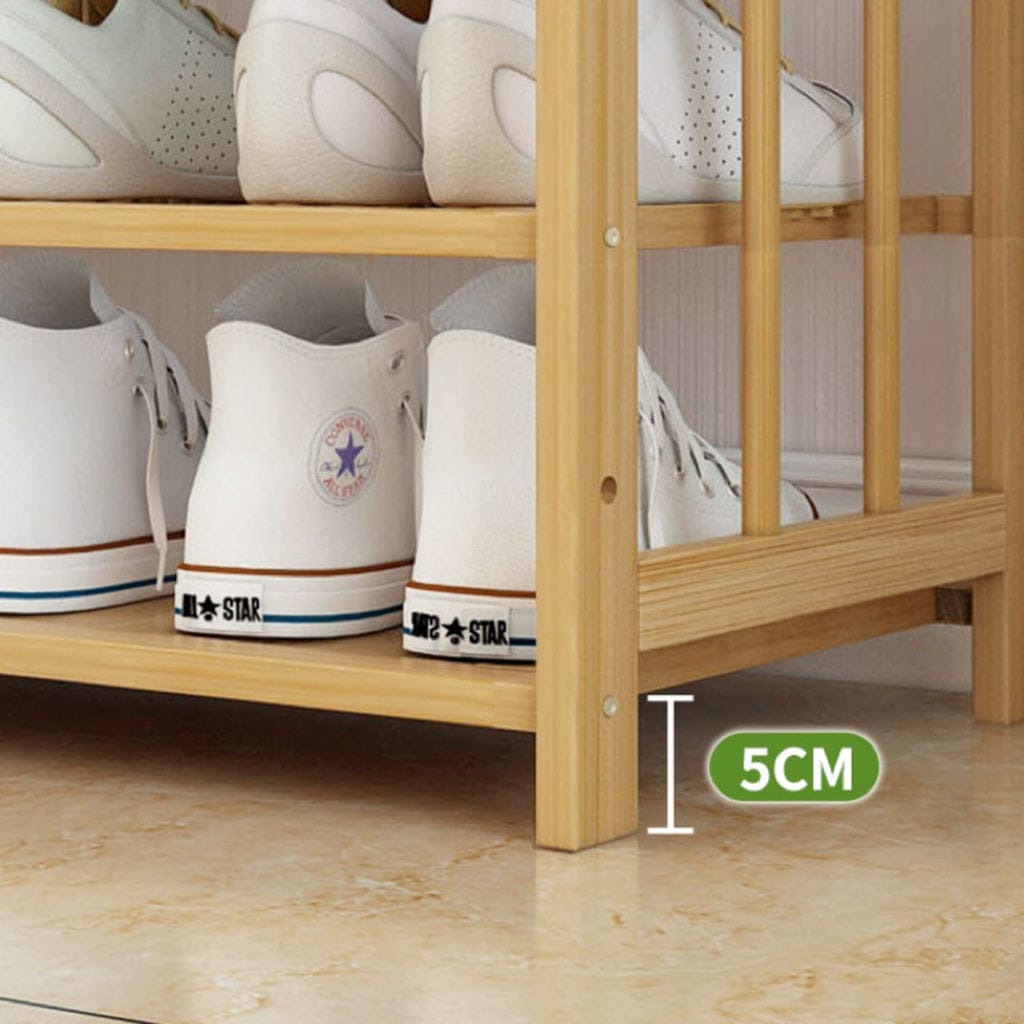 EKKIO Shoe Rack EKKIO 10-Tiers Bamboo Shoe Rack