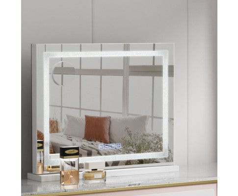 Embellir Mirror NEW Bluetooth Makeup Mirror 58X46cm Crystal Hollywood with Light LED Vanity