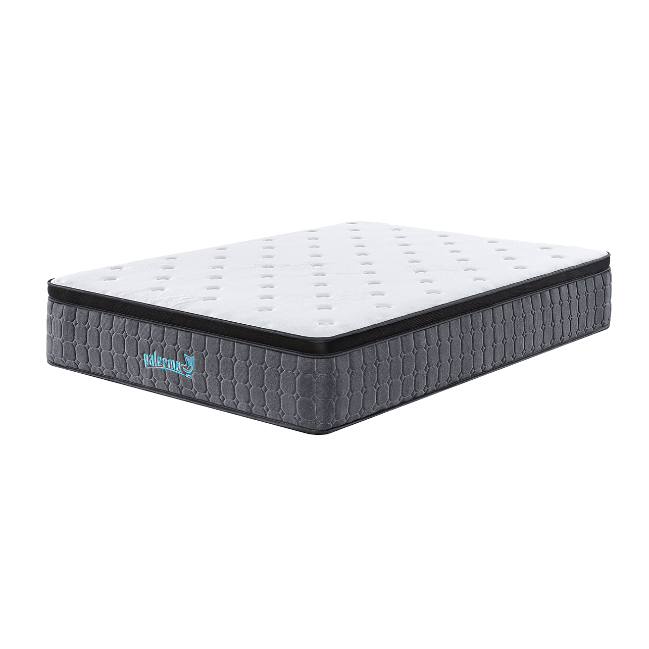 Mattress Queen Euro Top Pocket Spring Motion Isolation - 33CM THICK Palermo