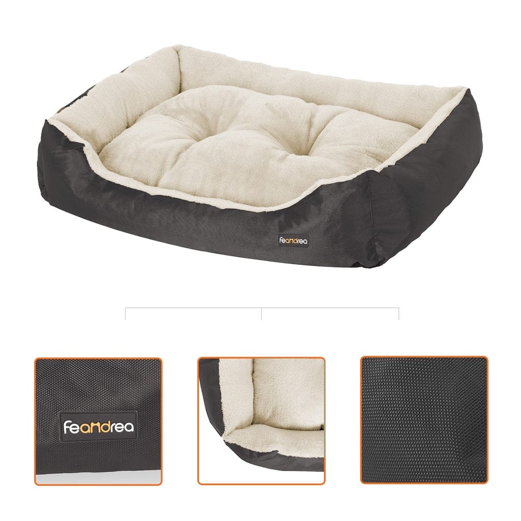 Feandrea Indoor Dog Bed FEANDREA 70cm Dog Bed Reversible Cushion Dark Grey