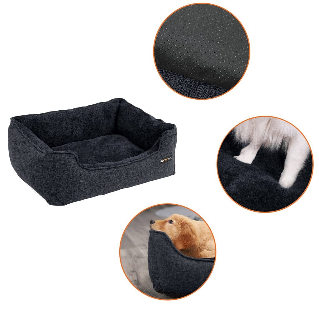 Feandrea Indoor Dog Bed FEANDREA 70cm Dog Sofa Bed with Removable Washable Cover Dark Grey