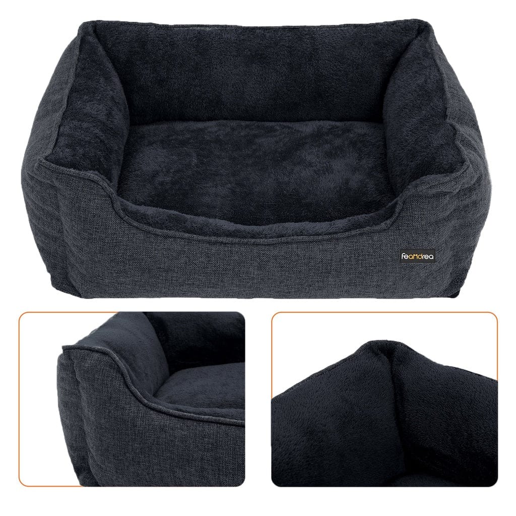 Feandrea Indoor Dog Bed FEANDREA 70cm Dog Sofa Bed with Removable Washable Cover Dark Grey