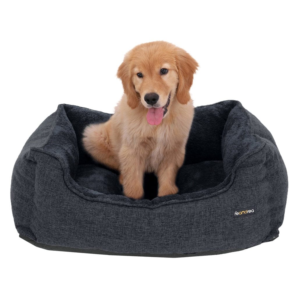 Feandrea Indoor Dog Bed FEANDREA 70cm Dog Sofa Bed with Removable Washable Cover Dark Grey