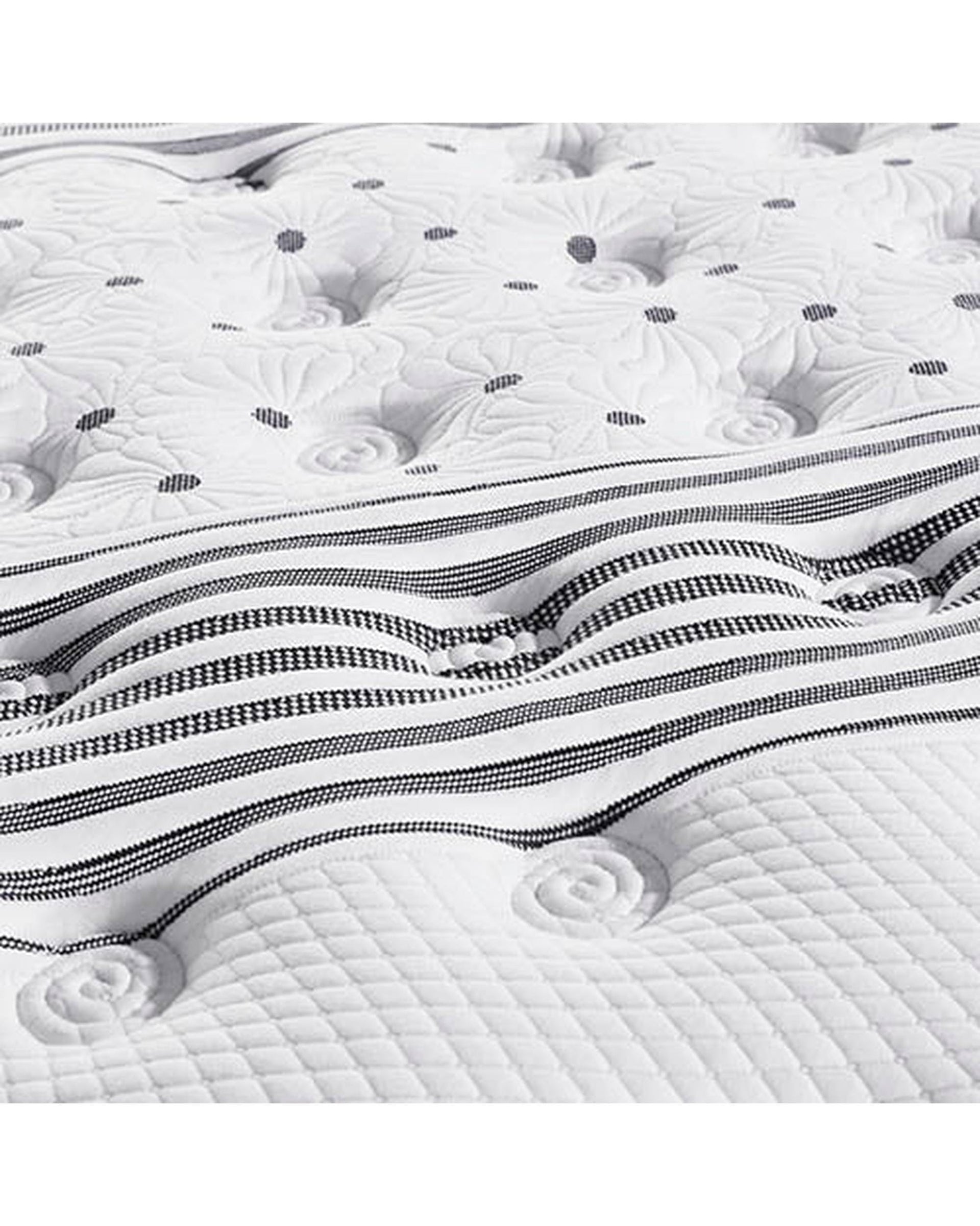 Feather Comfort Mattresses Exclusive Latex Euro Top Individual Pocket Spring Medium Firm 33cm Thick Queen Mattress